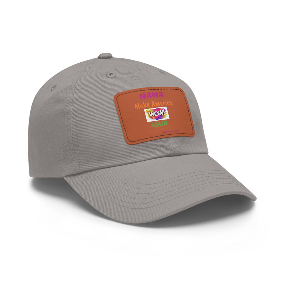 Dad Hat with Leather Patch