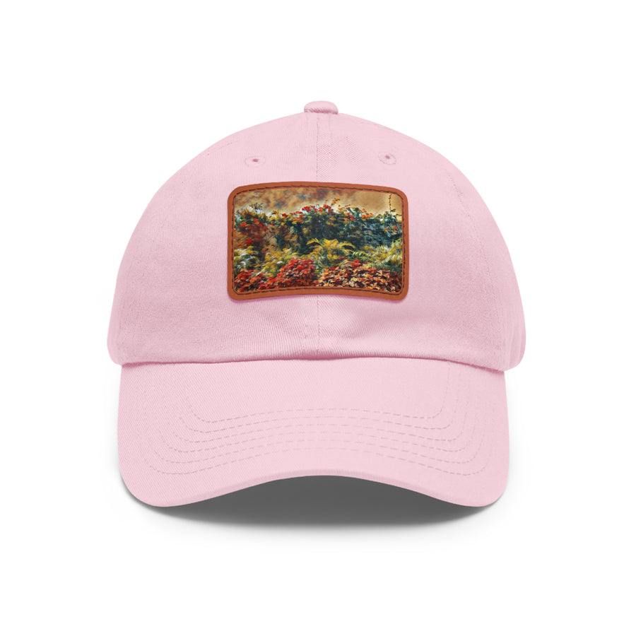 Dad Hat with Leather Patch (Rectangle)