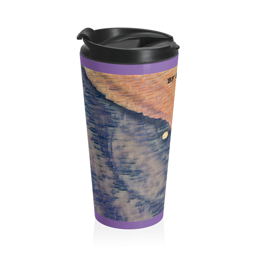 Stainless Steel Travel Mug / Cloudy Clouds