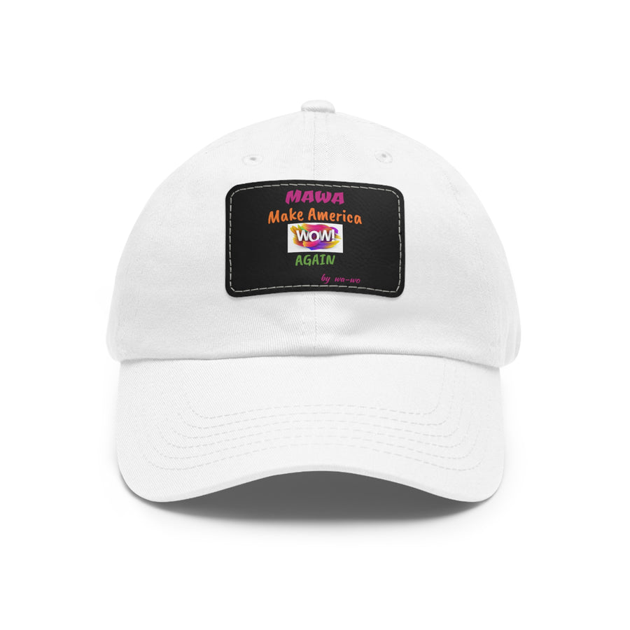 Dad Hat with Leather Patch