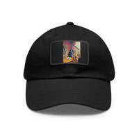 Dad Hat with Leather Patch (Rectangle)