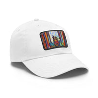 Dad Hat with Leather Patch (Rectangle)