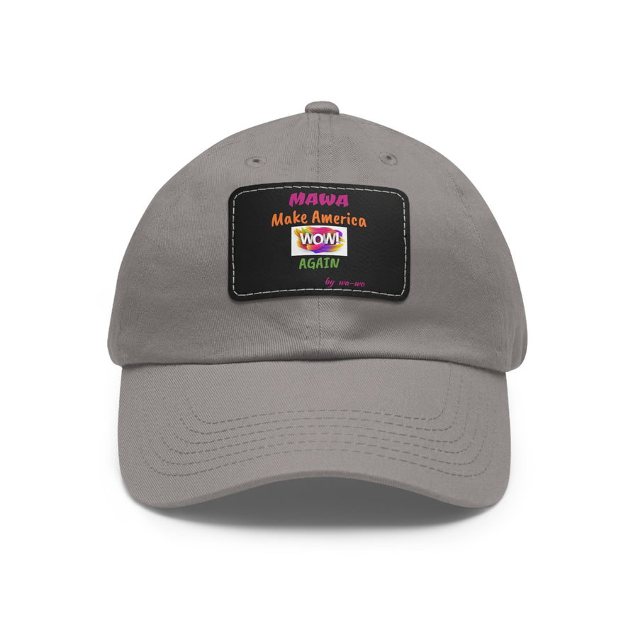 Dad Hat with Leather Patch