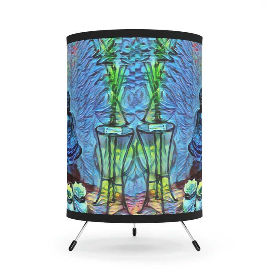SACRED SPACE Tripod Lamp with High-Res Printed Shade, US\CA plug