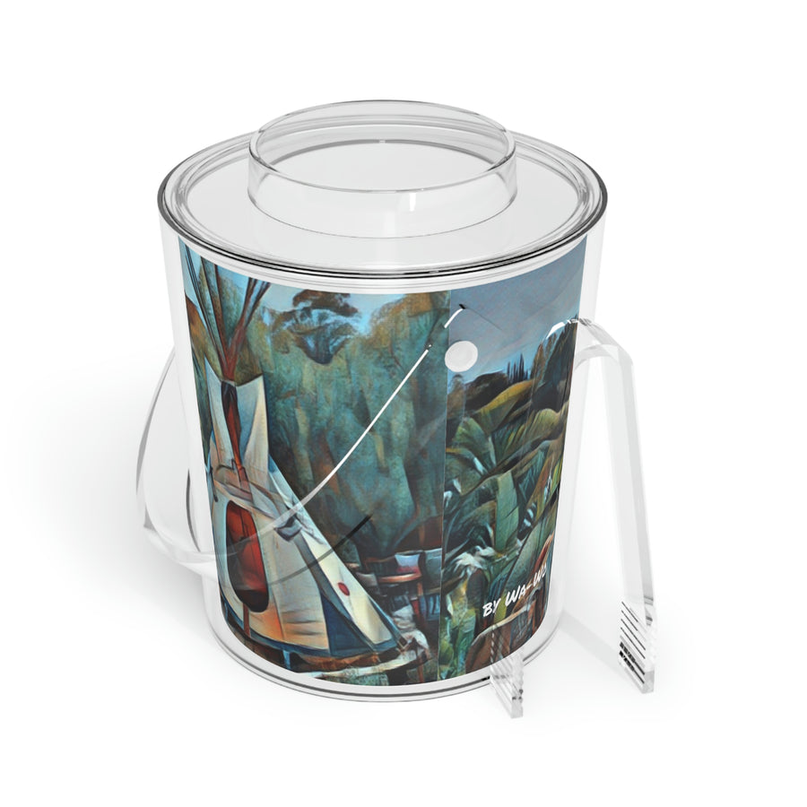 GREAT SPIRIT ABODE Ice Bucket with Tongs