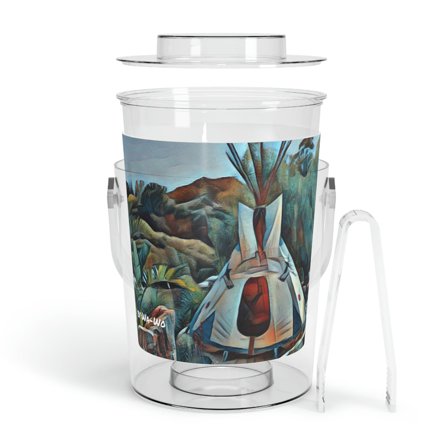 GREAT SPIRIT ABODE Ice Bucket with Tongs