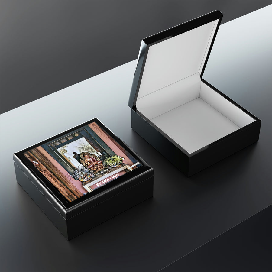 A BUDDHA & A MEZUZAH Jewelry Box