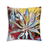 THIRSTY SUCCULENT Tufted Floor Pillow, Square